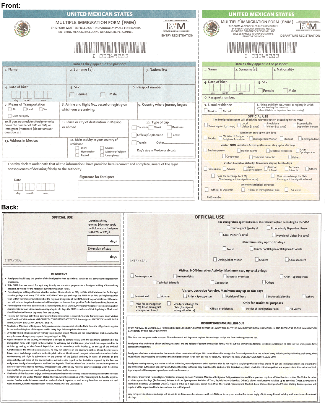 Mexican Immigration Entry Requirements For Visitors To Mexico Hidden Cancun